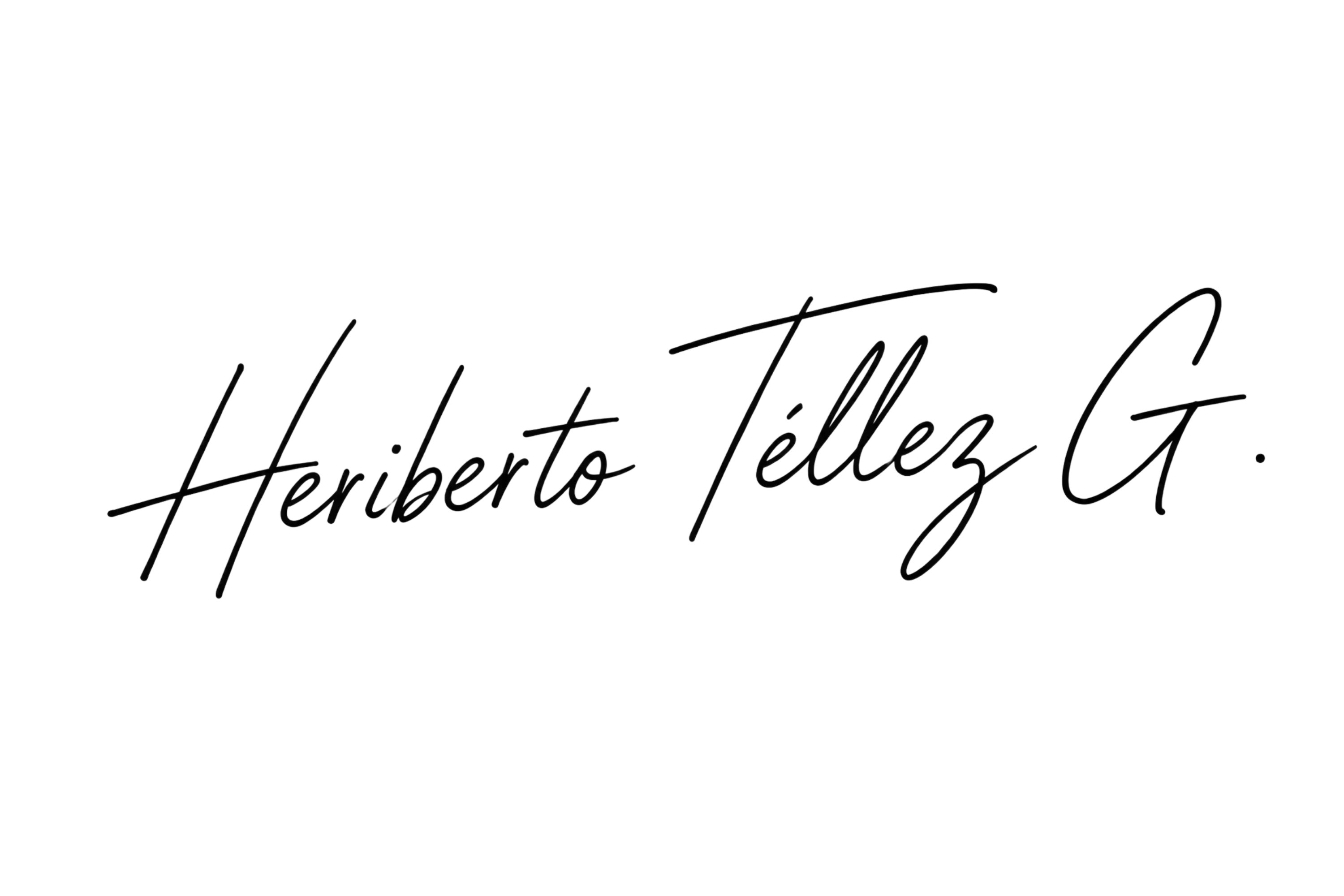 Firma de Heriberto Téllez González